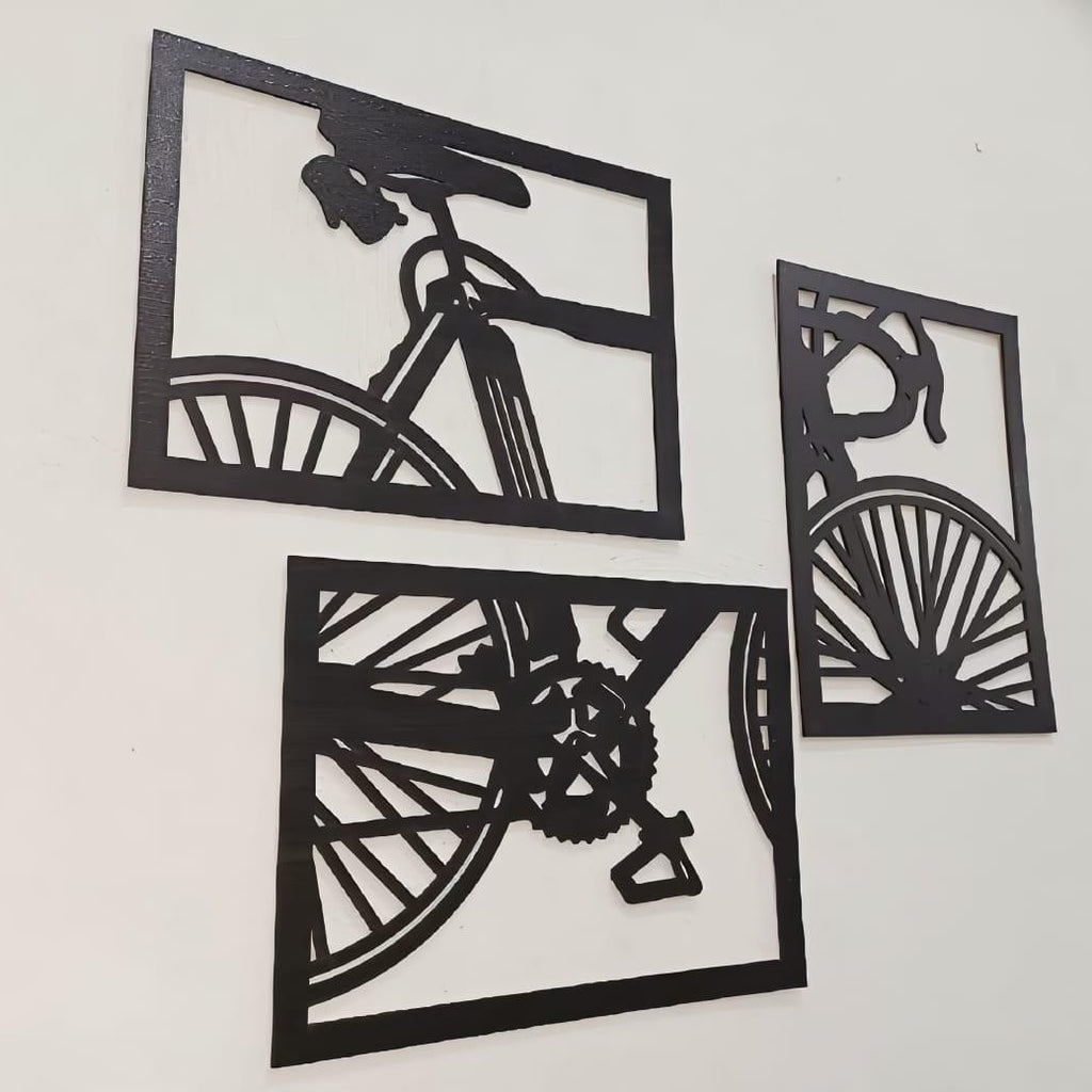 Black Bicycle Wall Art Sticker for Home Decor
