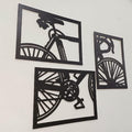 Black Bicycle Wall Art Sticker for Home Decor