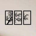Modern Laser Cut Tree Wall Art Set of 3