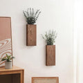 Modern Abstract Wall Art MDF Brown 10x4.8"
