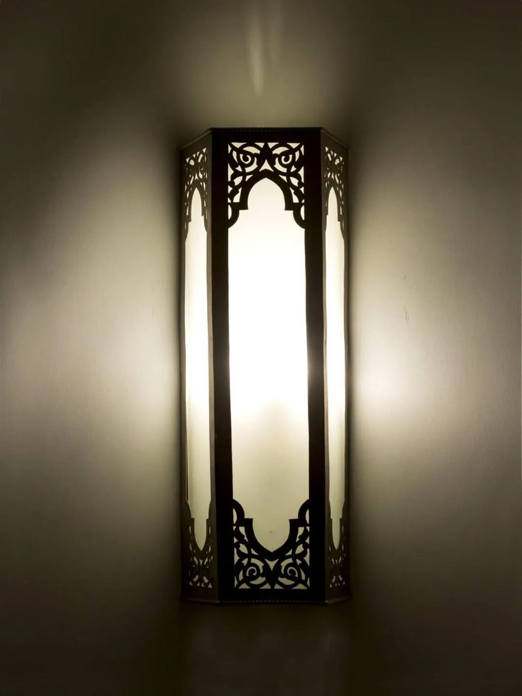 Stunning Wall Hanging Light with Intricate Cut-Out Design