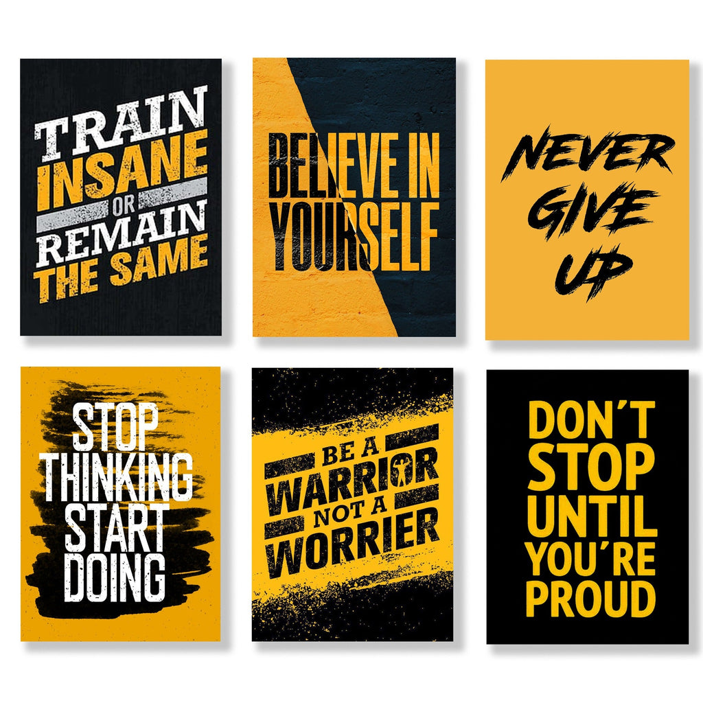 Set of 6 Premium Wall Art Photo Tiles – Modern Home Decor Sets